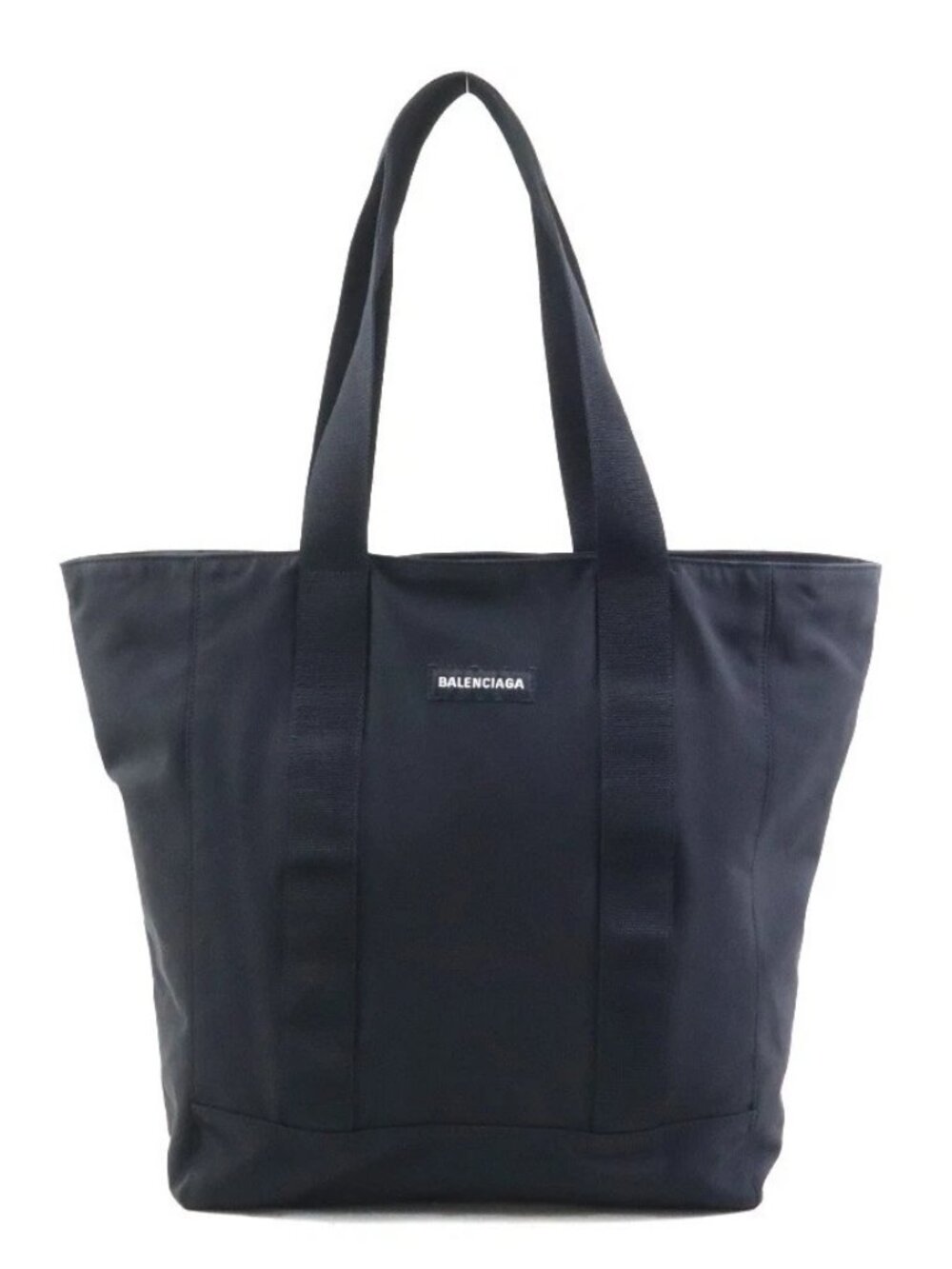 Auth BALENCIAGA Shoulder Bag Tote Bag Black Nylon - Picture 1 of 15